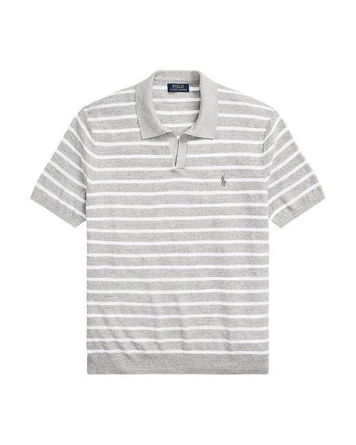Polo Ralph Lauren Striped Cotton-Blend Polo Shirt Large