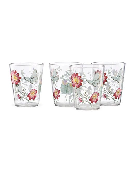 Lenox Butterfly Meadow Acrylic 4-Piece Double Old Fashioned Set
