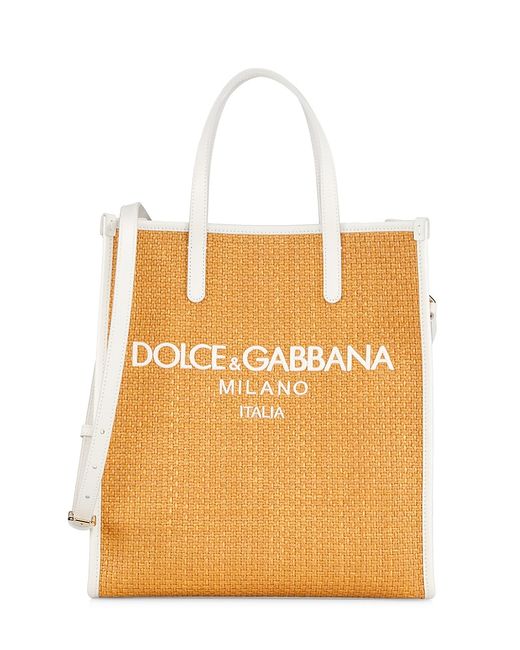 Dolce & Gabbana Logo Ramie Shopping Bag