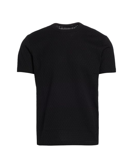 Emporio Armani Textured Cotton Short-Sleeve T-Shirt