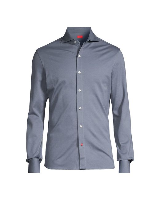 Isaia Jersey Button-Front Shirt