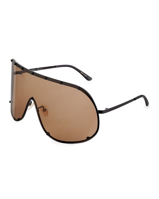 Rick Owens 60MM Mirrored Shield Sunglasses