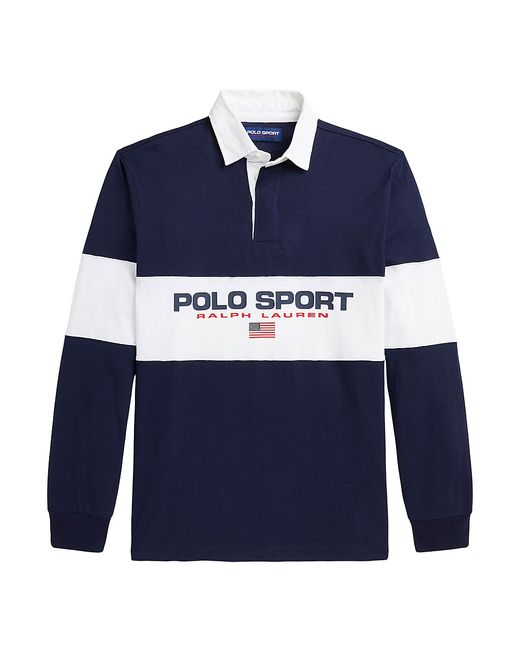 Polo Ralph Lauren Striped Cotton Long-Sleeve Polo Shirt Large