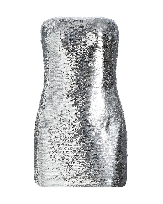 Laquan Smith Sequined Strapless Minidress Medium