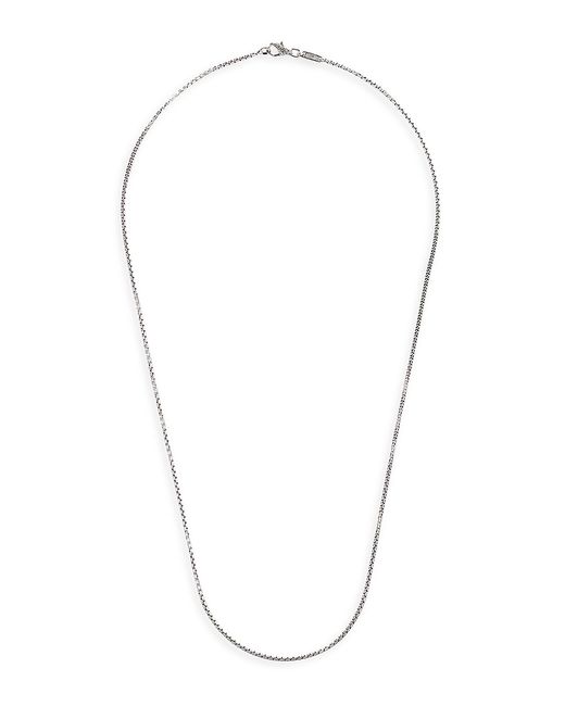 John Hardy Sterling Box Chain Necklace