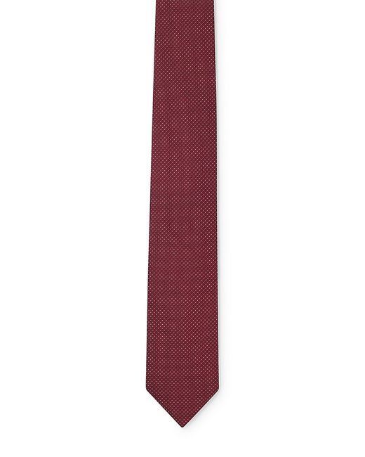 Boss Jacquard Tie with All-Over Pattern