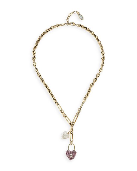 Mignonne Gavigan Love Story 14K-Gold-Plated Cubic Zirconia Chain Necklace