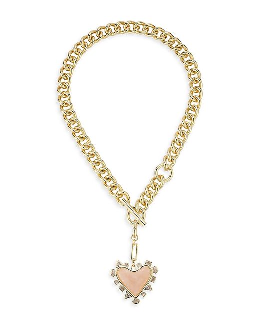 Mignonne Gavigan Cordelia 14K-Gold-Plated Cubic Zirconia Chain Necklace