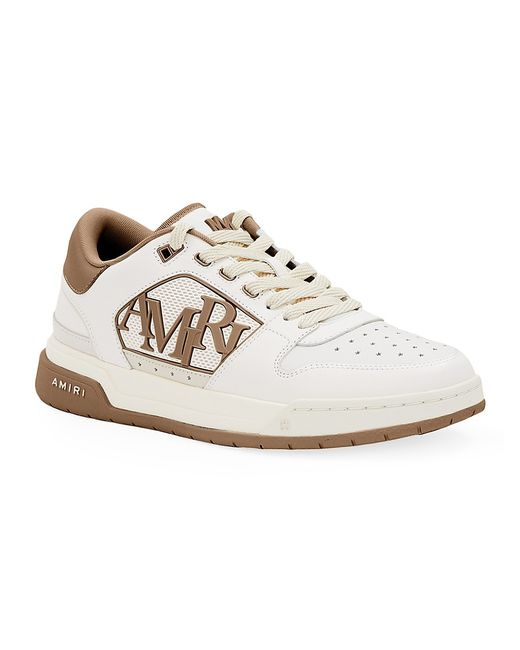 Amiri Logo Leather Classic Low-Top Sneakers