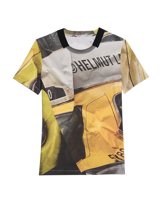 Helmut Lang Crinkled Photo Print T-Shirt