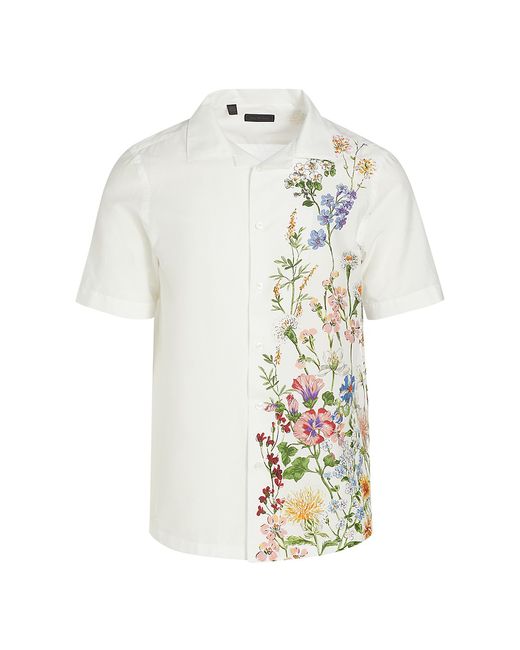 Saks Fifth Avenue COLLECTION Botanical Floral Camp Shirt Small