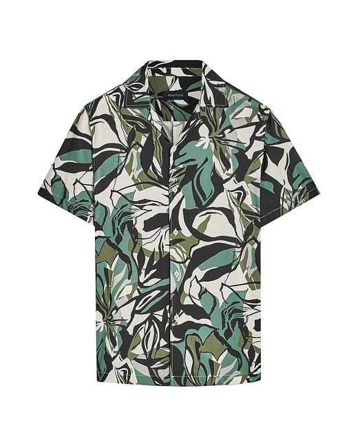 Bugatchi Jackson Botanical Short-Sleeve Shirt Medium