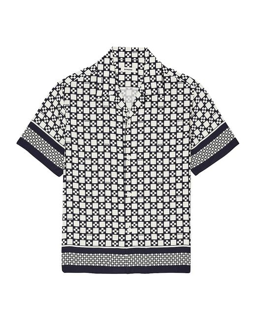 Sandro Square Cross Short-Sleeved Shirt Large