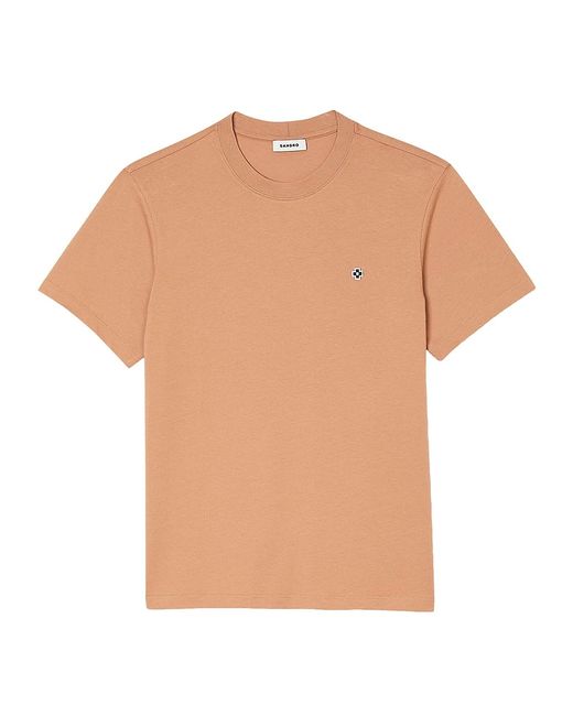 Sandro T Shirt with Square Cross Patch Large