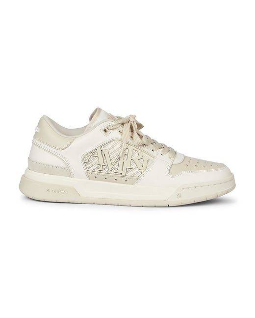 Amiri Logo Leather Classic Low-Top Sneakers
