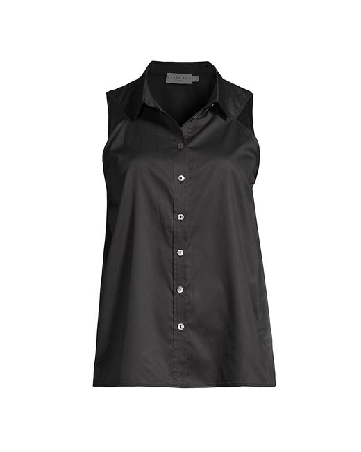 Harshman Ziva Sleeveless Button-Up Shirt