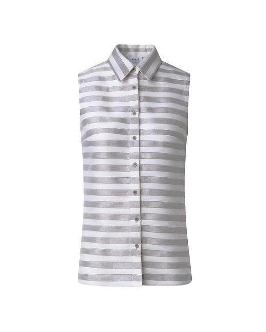 Akris Punto Striped Blend Button-Front Shirt