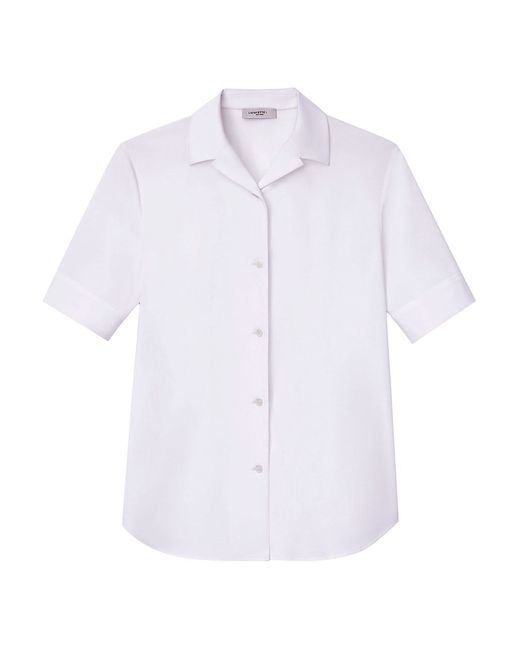 Lafayette 148 New York Slim Cotton-Blend Shirt