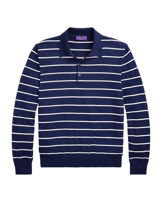 Ralph Lauren Purple Label Striped Polo Sweater