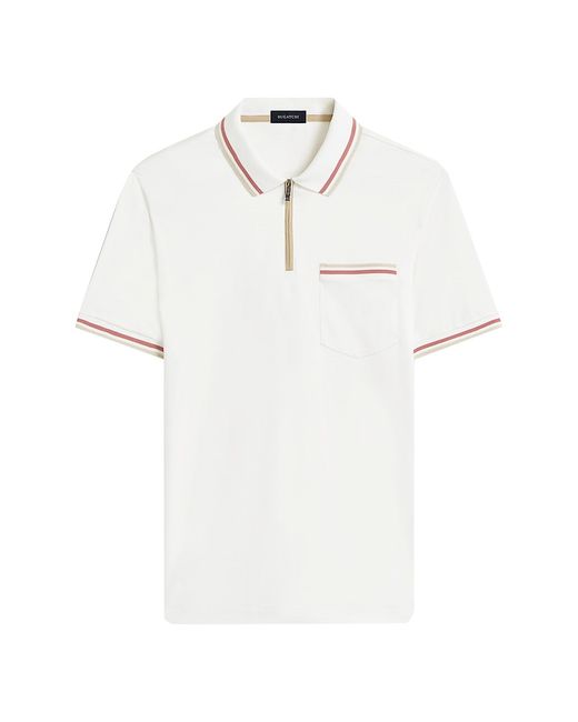 Bugatchi Cotton Short-Sleeve Polo Shirt Small