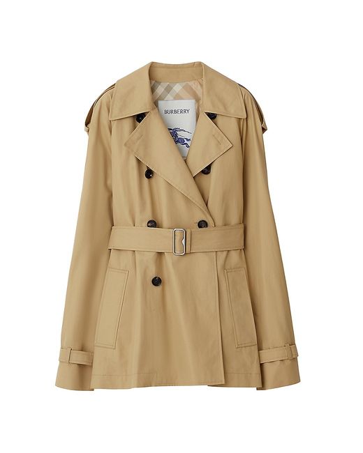 Burberry Gabardine Double-Breasted Trench Coat