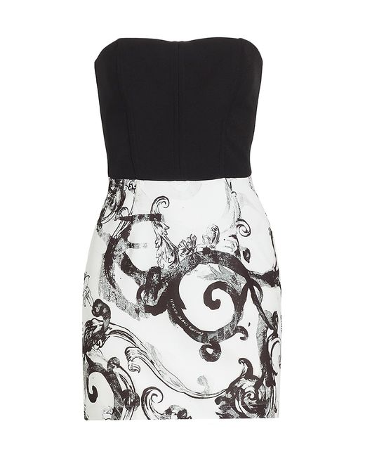 Versace Jeans Couture Strapless Bustier Minidress