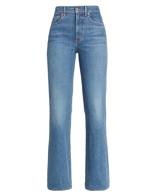 Veronica Beard Crosbie High-Rise Slim Straight-Leg Jeans