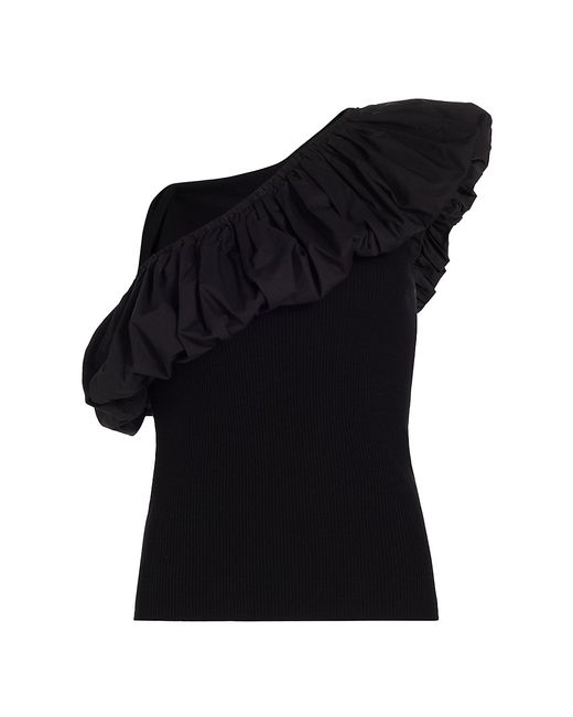 Marie Oliver Lucy Ruffled One-Shoulder Top