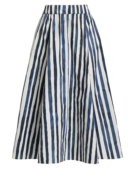 Marie Oliver Sasha Striped A-Line Midi-Skirt