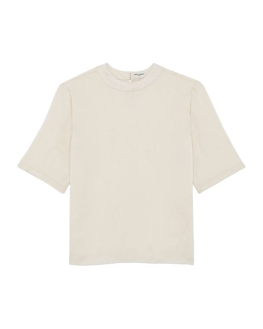 Saint Laurent T-Shirt Silk Satin Small