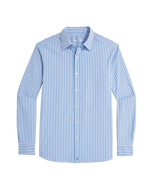 Vineyard Vines On-The-Go Striped Button-Front Shirt Small