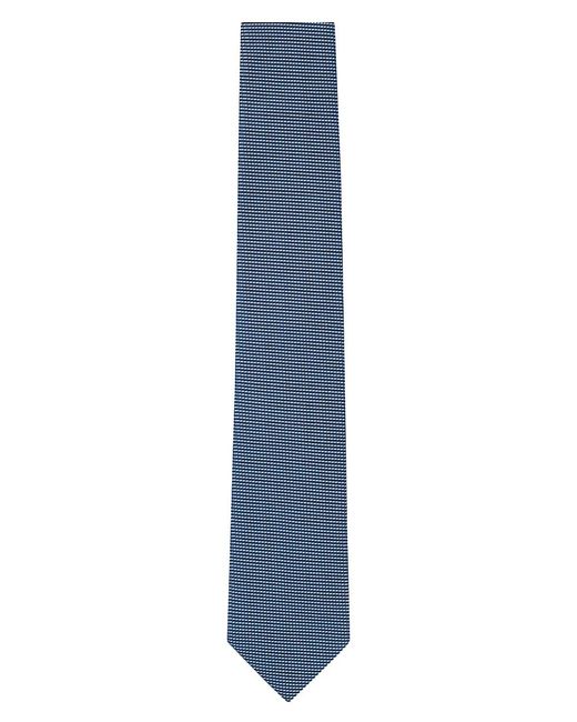Boss Jacquard Tie with All-Over Micro Pattern