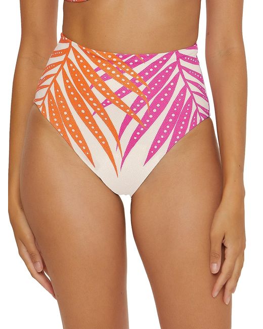 Trina Turk Sheer Tropic High Bikini Bottom