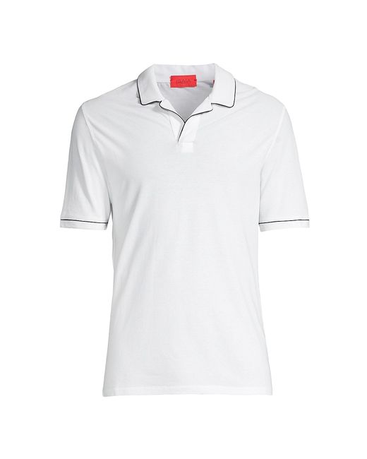 Isaia Open Collar Polo Shirt
