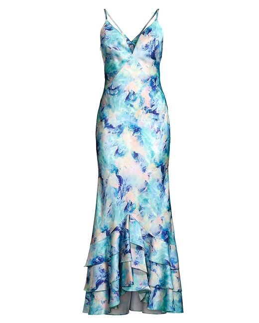 Liv Foster Abstract Mermaid Gown