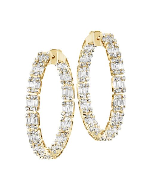 Goshwara Limited Edition 18K 5.00 TCW Diamond Inside-Out Hoop Earrings
