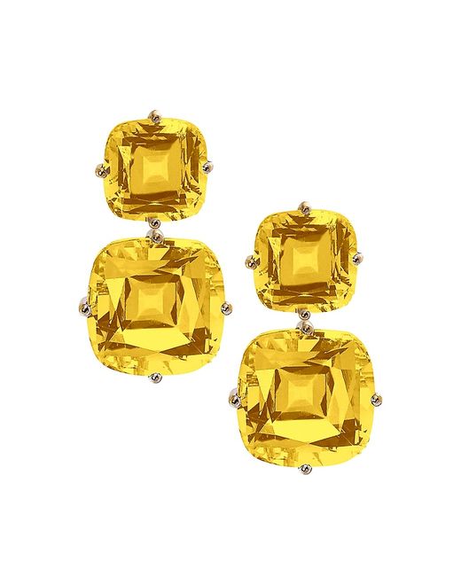 Goshwara Gossip 18K Gold Drop Earrings