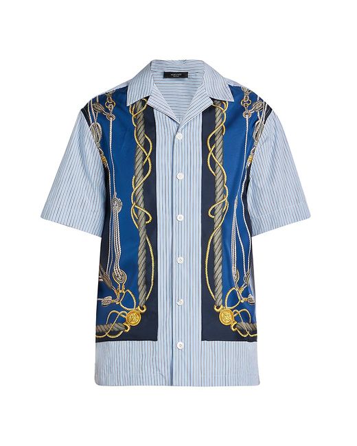 Versace Poplin Silk Camp Shirt