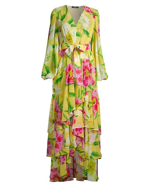 Ungaro Courtney Floral Ruffled Maxi Dress