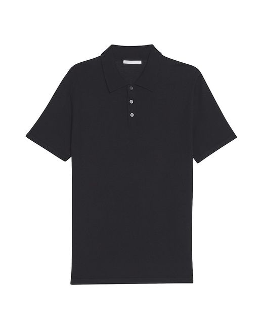 Helmut Lang Silk-Blend Polo Shirt Small