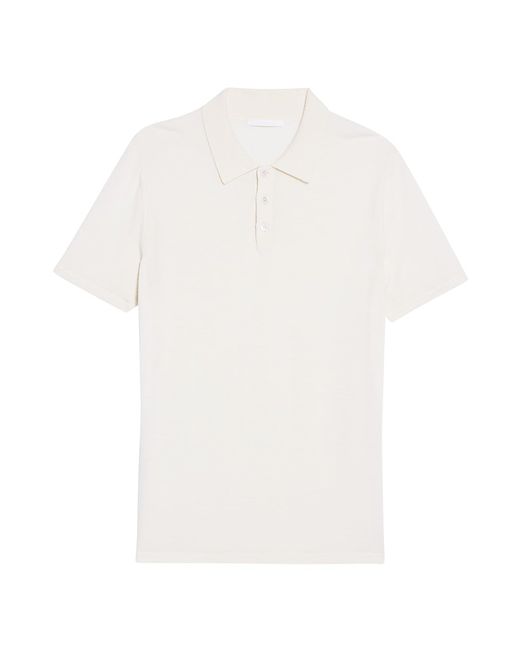 Helmut Lang Silk-Blend Polo Shirt Small
