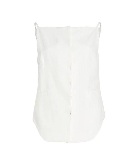 Loulou Studio Sleeveless Button-Up Top
