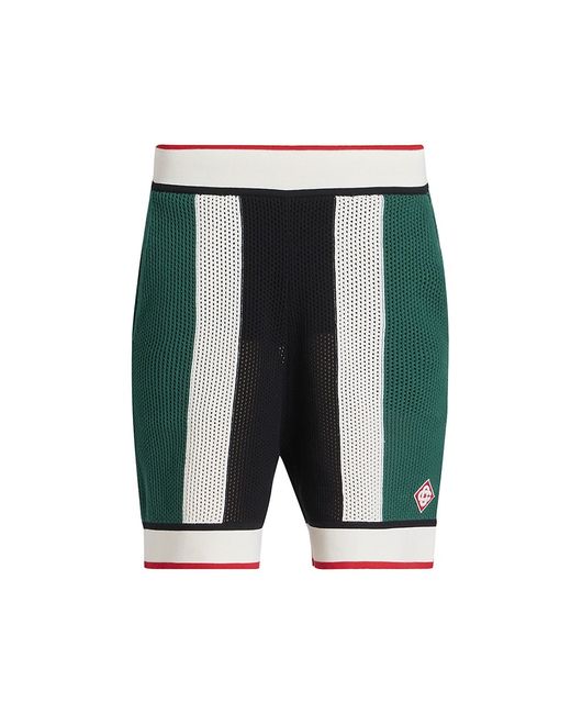 Casablanca Striped Mesh Shorts Small
