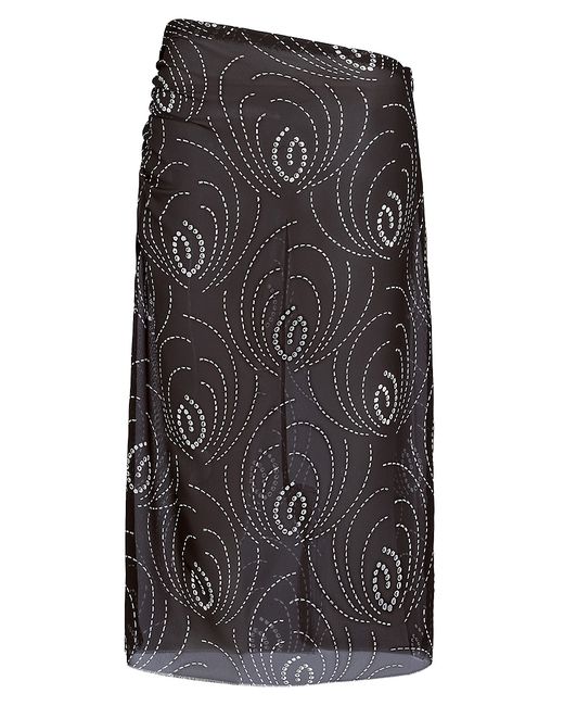 Prada Printed Georgette Skirt