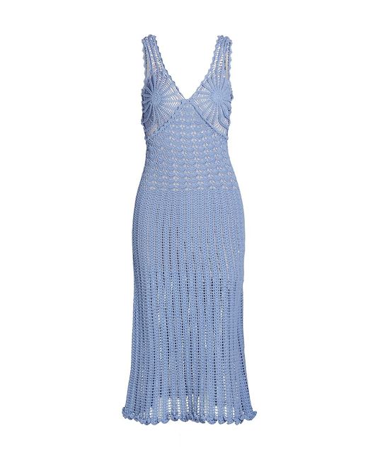 Aknvas Guinevere Crochet Midi-Dress
