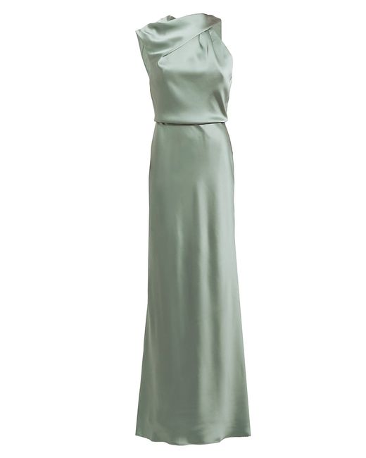Amsale Asymmetric Gown