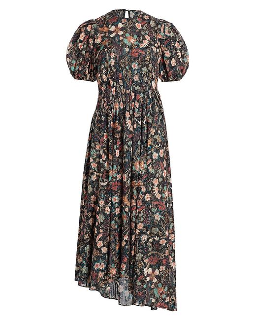 Ulla Johnson Eden Floral Puff-Sleeve Maxi Dress