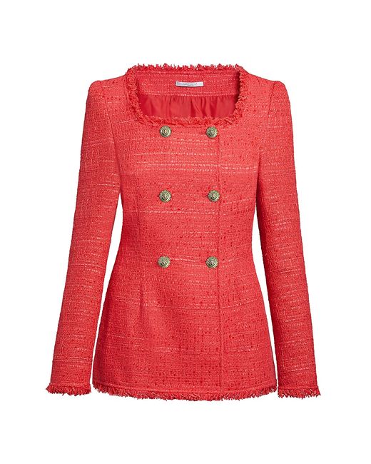 Santorelli Elara Cotton-Blend Tweed Jacket