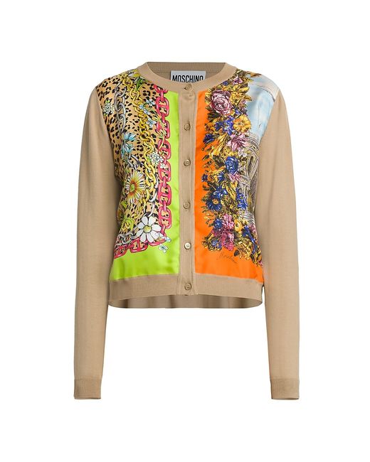 Moschino Archive Leopard Floral Cardigan