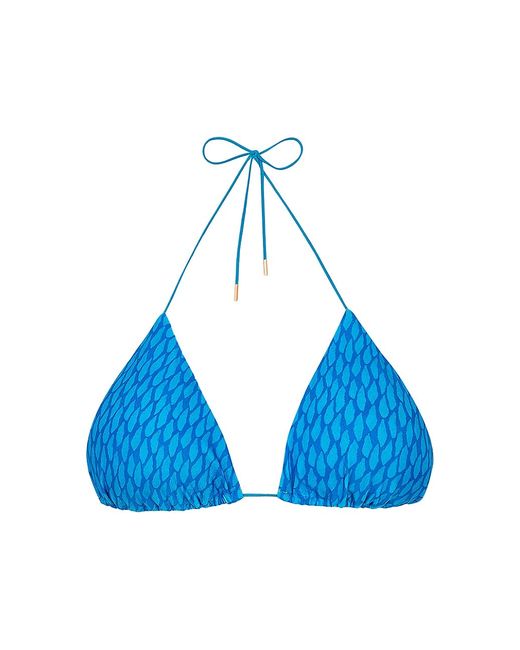 ViX by Paula Hermanny Hidra Printed Triangle Bikini Top Small